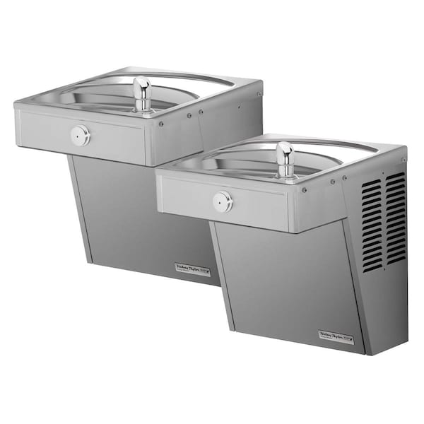 Halsey Taylor Cooler Wall Mount Bi-Level Ada Vandal-Resistant Filtered 8 Gph Stainless
